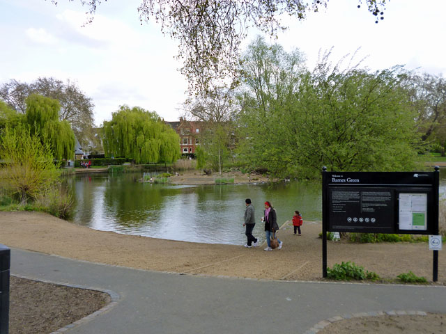 The pond at Barnes Green, part of the public infrastructure that Community Infrastructure Levy funding supports.
